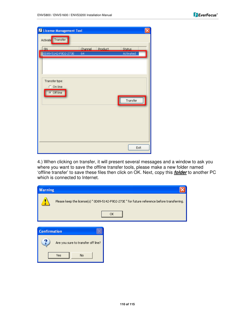 EverFocus ENVS1600 User Manual | Page 110 / 115