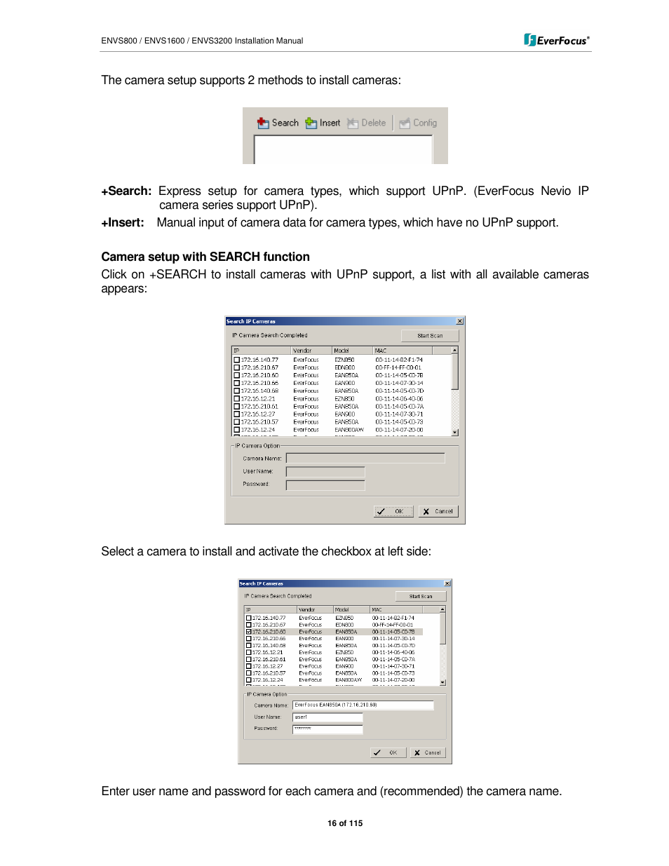 EverFocus ENVS1600 User Manual | Page 16 / 115