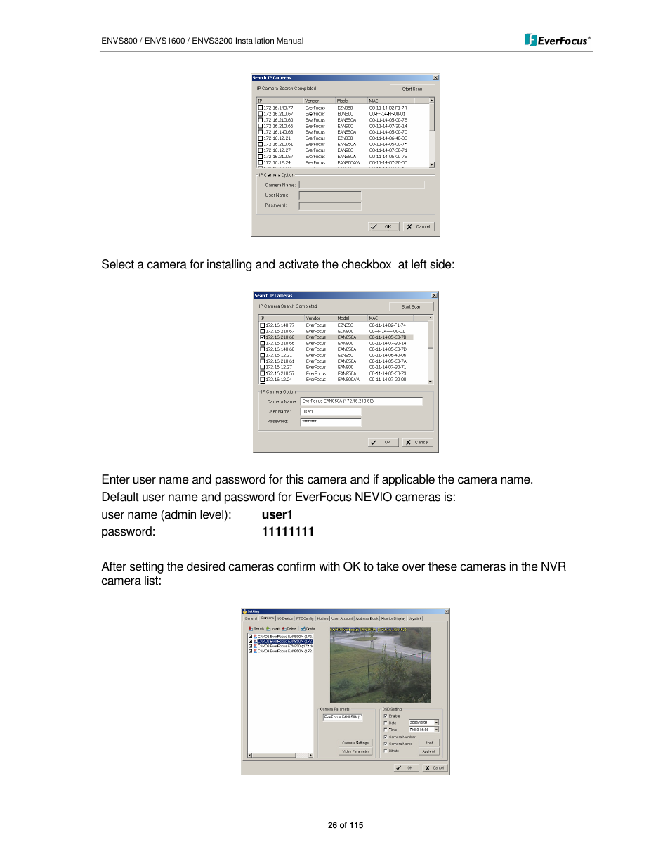 EverFocus ENVS1600 User Manual | Page 26 / 115
