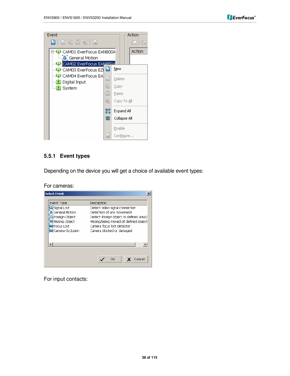 EverFocus ENVS1600 User Manual | Page 38 / 115