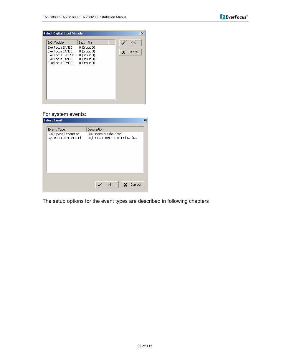 EverFocus ENVS1600 User Manual | Page 39 / 115
