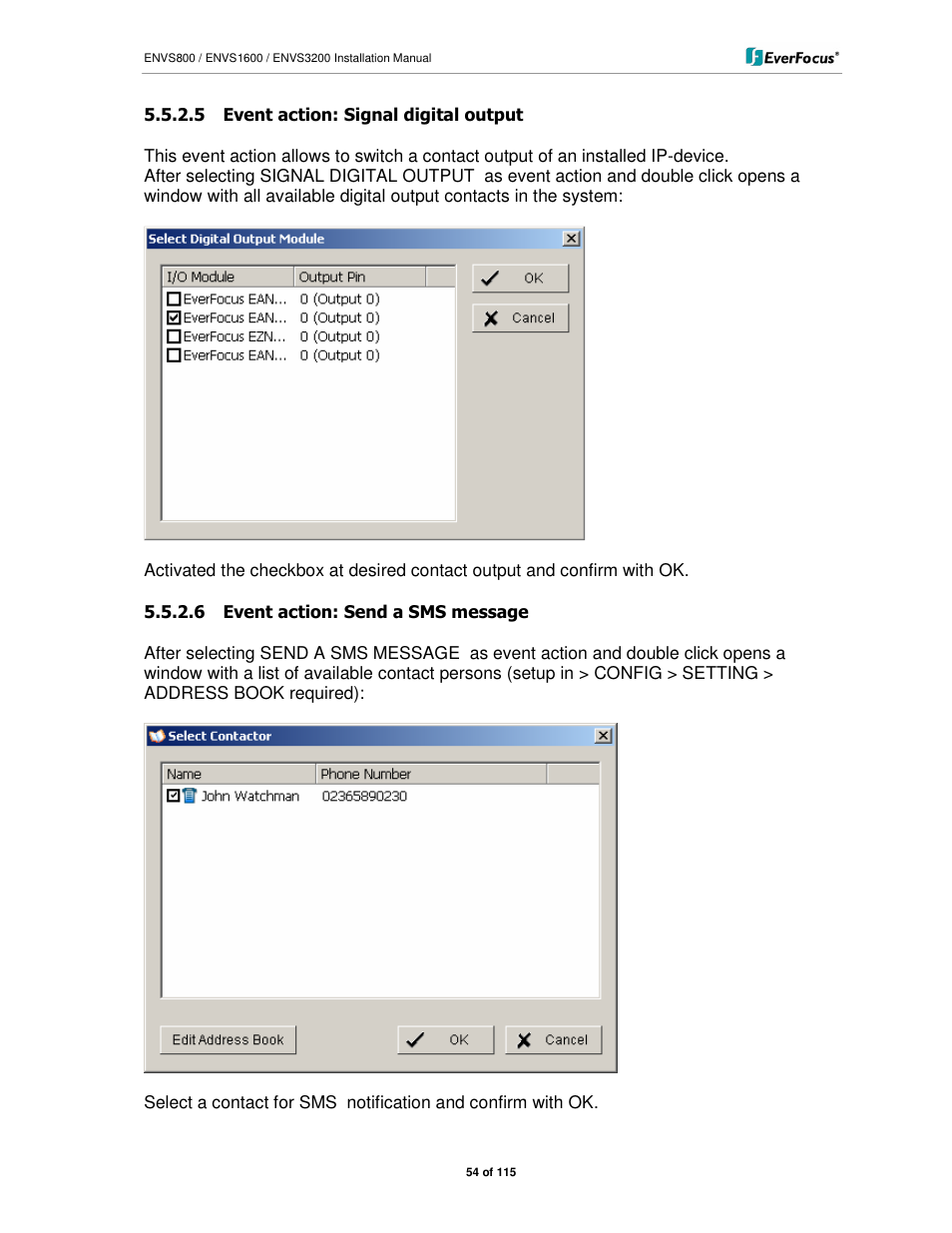 EverFocus ENVS1600 User Manual | Page 54 / 115