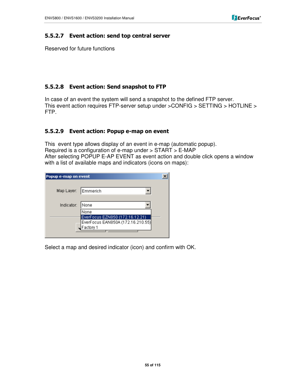 EverFocus ENVS1600 User Manual | Page 55 / 115