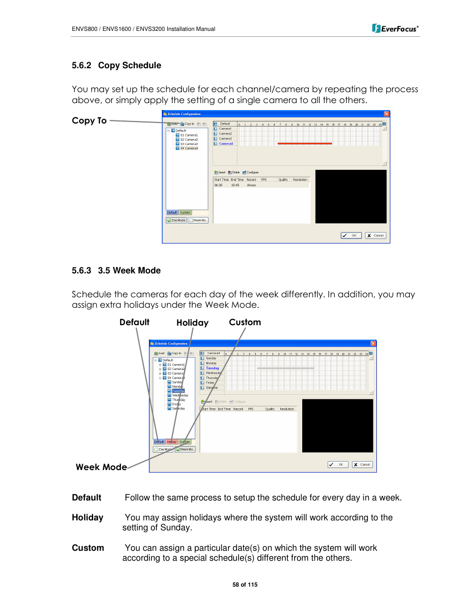 EverFocus ENVS1600 User Manual | Page 58 / 115