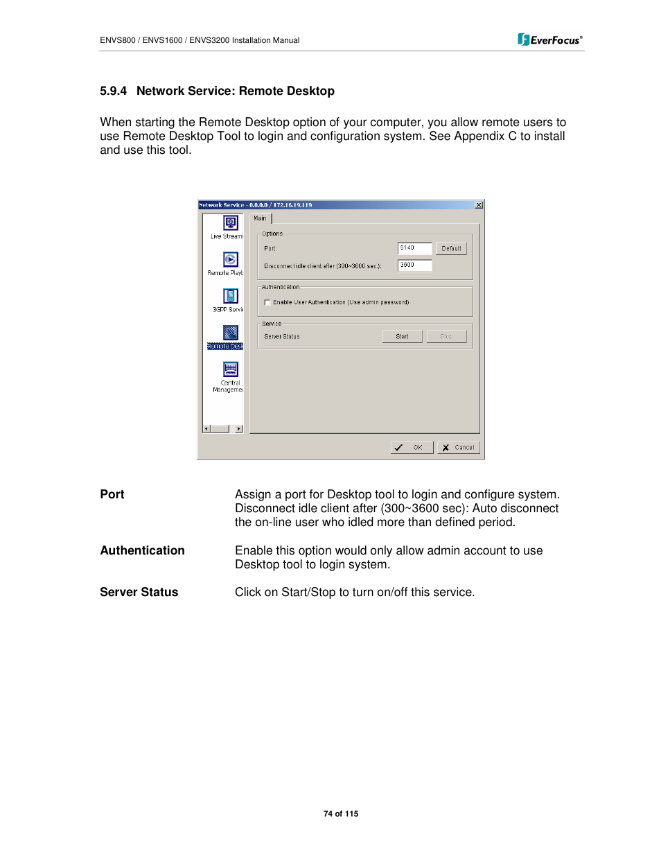 EverFocus ENVS1600 User Manual | Page 74 / 115
