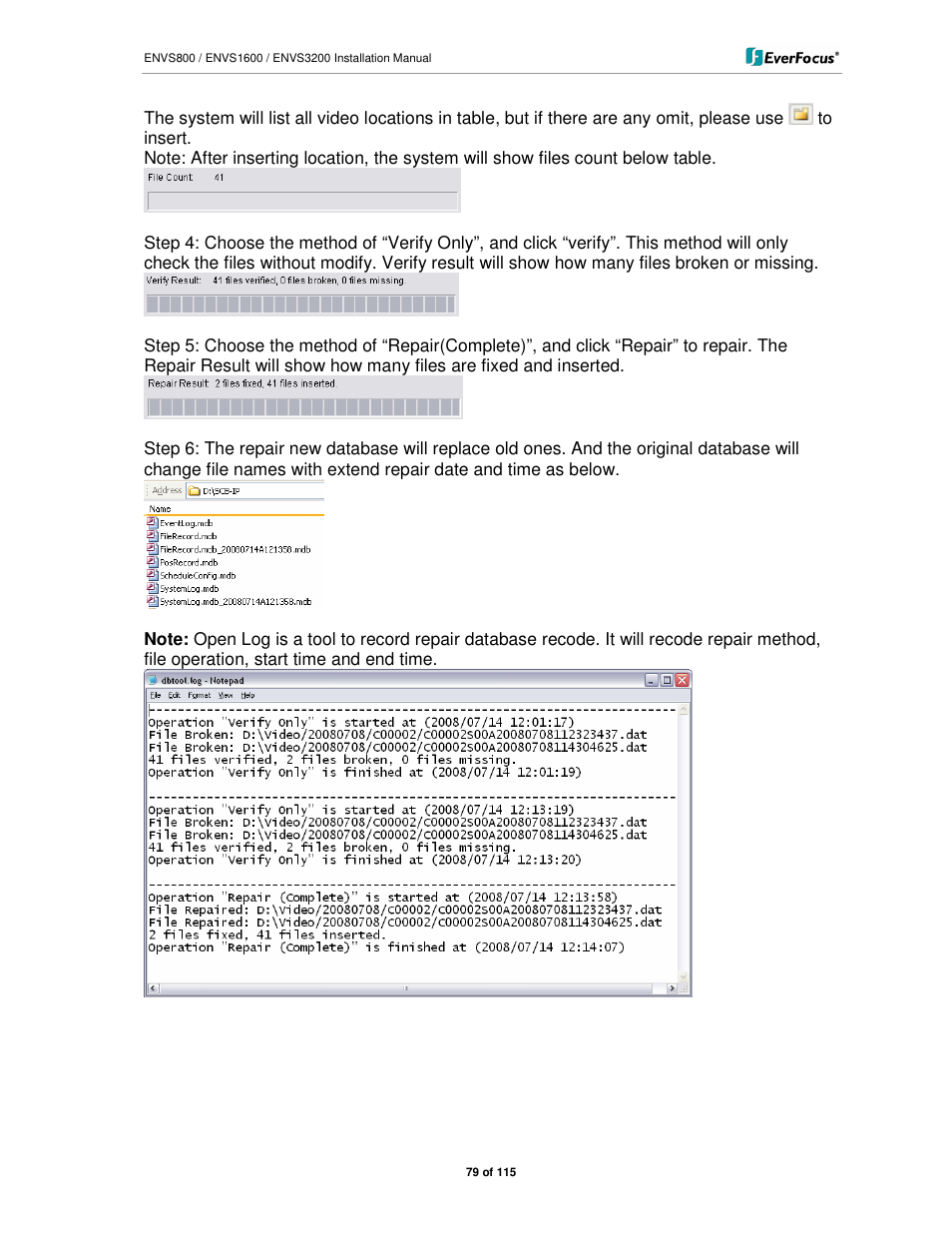 EverFocus ENVS1600 User Manual | Page 79 / 115