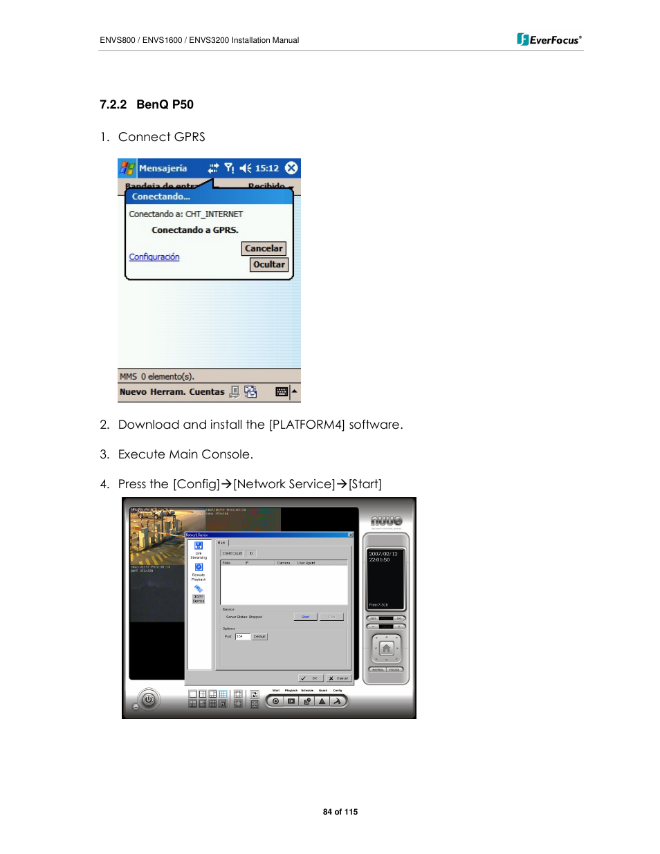 EverFocus ENVS1600 User Manual | Page 84 / 115