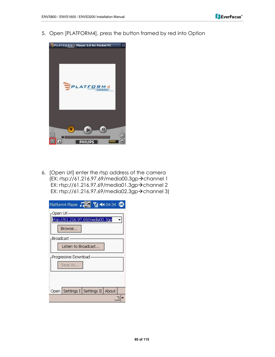 EverFocus ENVS1600 User Manual | Page 85 / 115