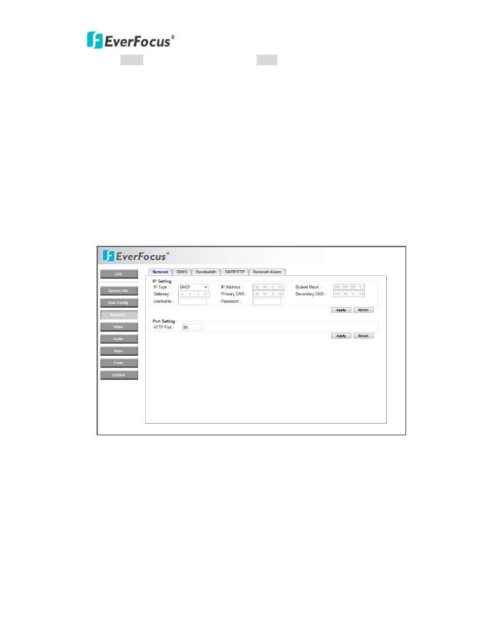 EverFocus NEV10 EZN850 User Manual | Page 15 / 58