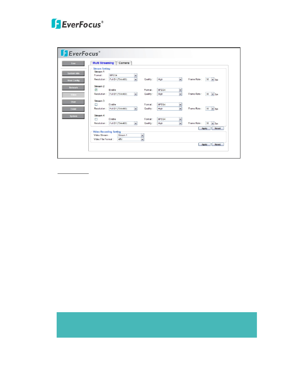 EverFocus NEV10 EZN850 User Manual | Page 22 / 58