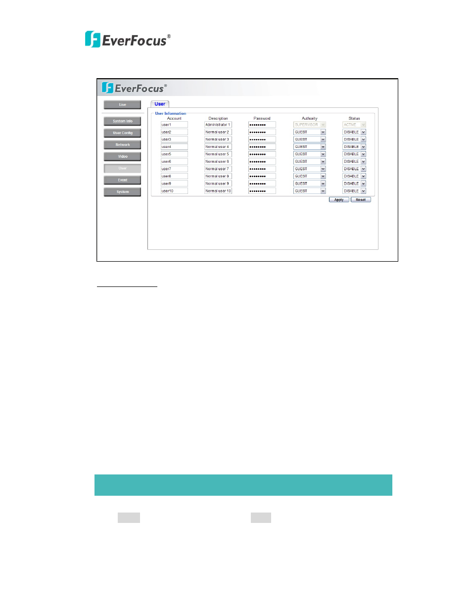 EverFocus NEV10 EZN850 User Manual | Page 39 / 58