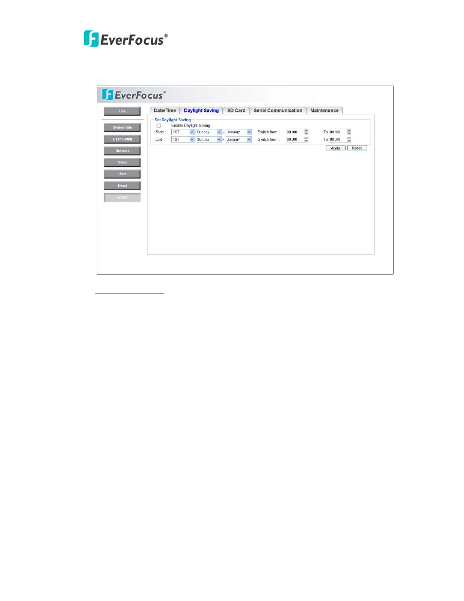 EverFocus NEV10 EZN850 User Manual | Page 49 / 58
