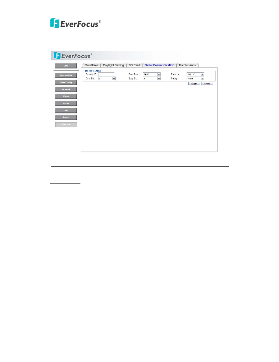 EverFocus NEV10 EZN850 User Manual | Page 53 / 58