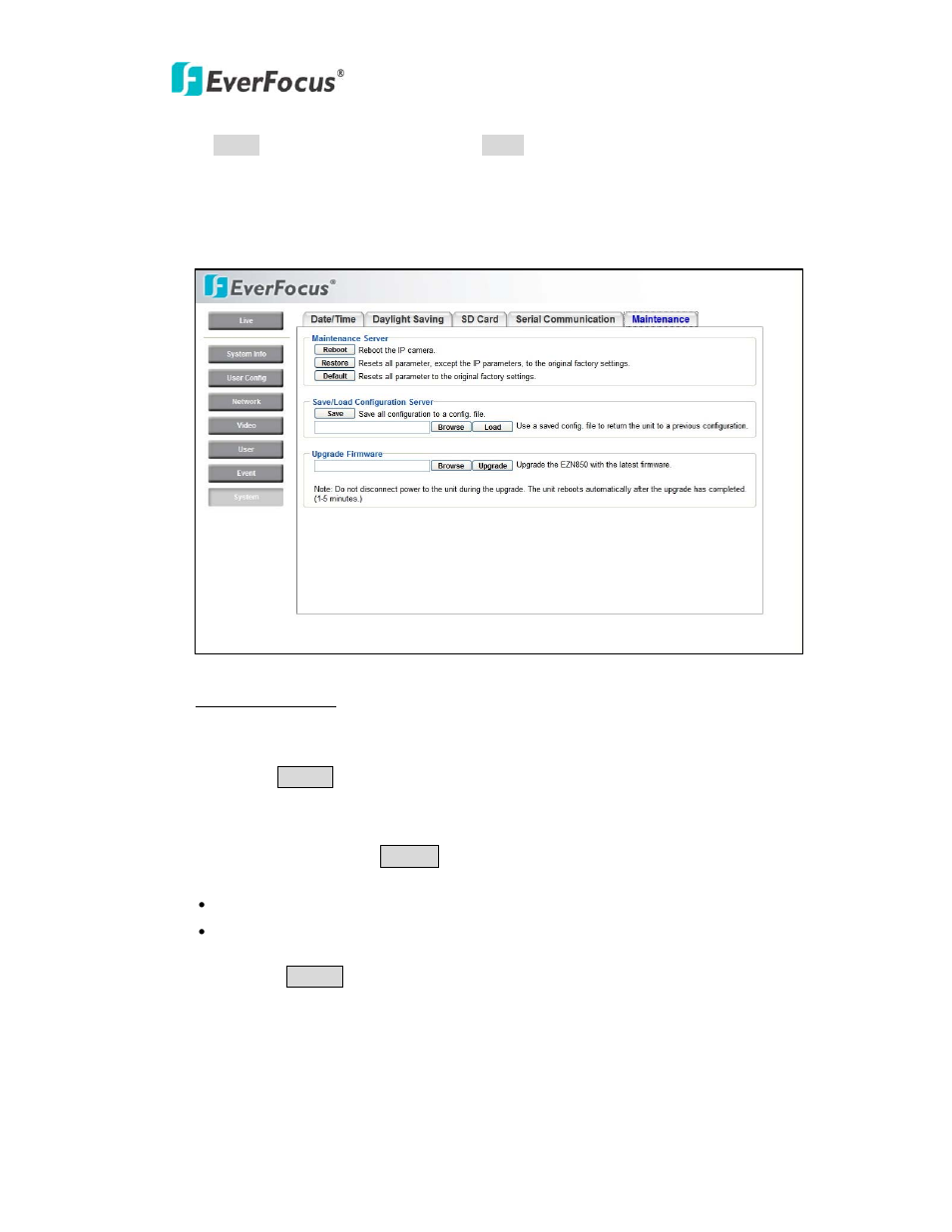 EverFocus NEV10 EZN850 User Manual | Page 54 / 58