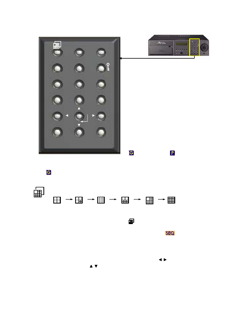 12 4. function keys illustration, 1 general mode operation, Full/zoom | Event | EverFocus eDR1680 Series User Manual | Page 12 / 55