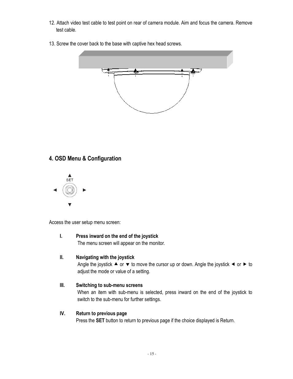 Osd menu & configuration | EverFocus EDH5240 User Manual | Page 16 / 23