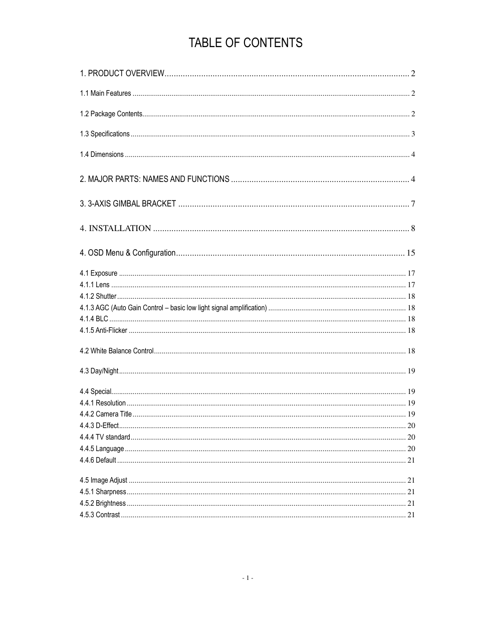 EverFocus EDH5240 User Manual | Page 2 / 23