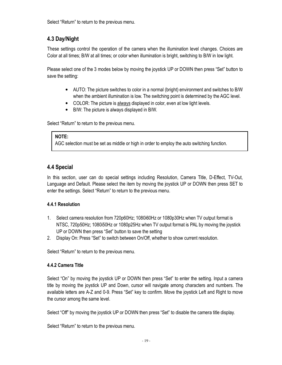 EverFocus EDH5240 User Manual | Page 20 / 23