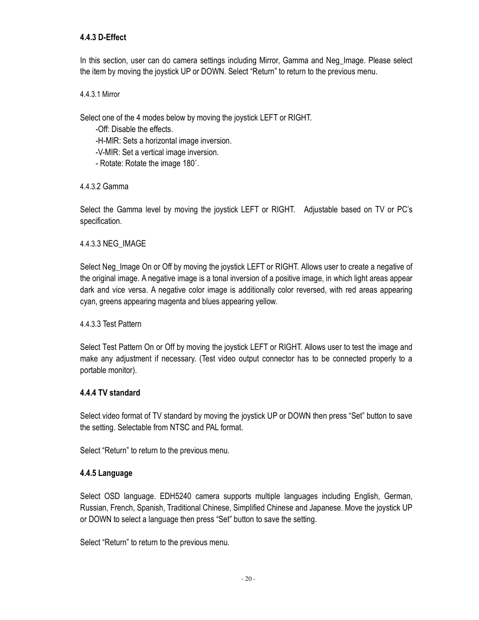 EverFocus EDH5240 User Manual | Page 21 / 23
