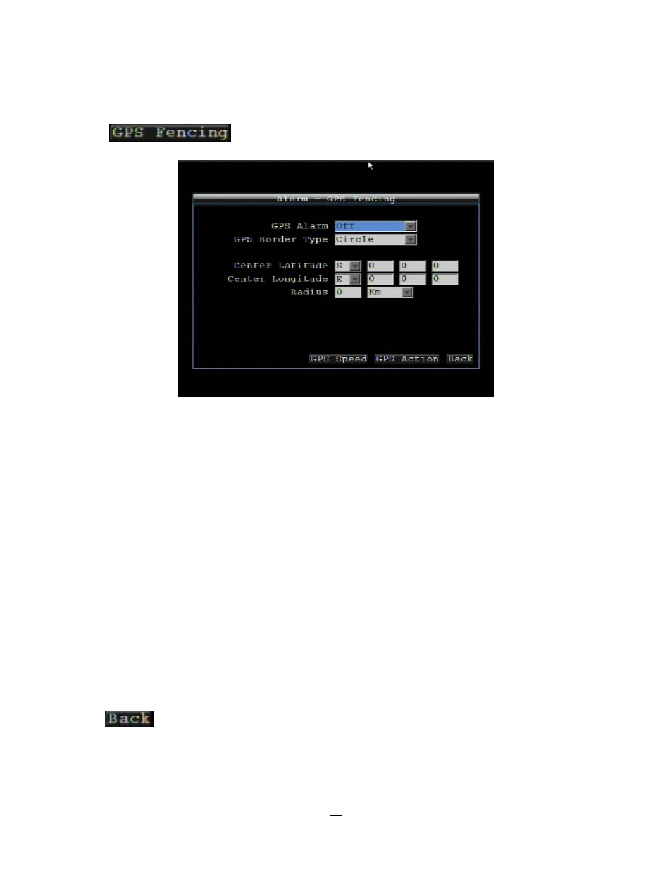7 alarm-gps fencing, Alarm-gps fencing | EverFocus EMV400 User Manual | Page 63 / 129