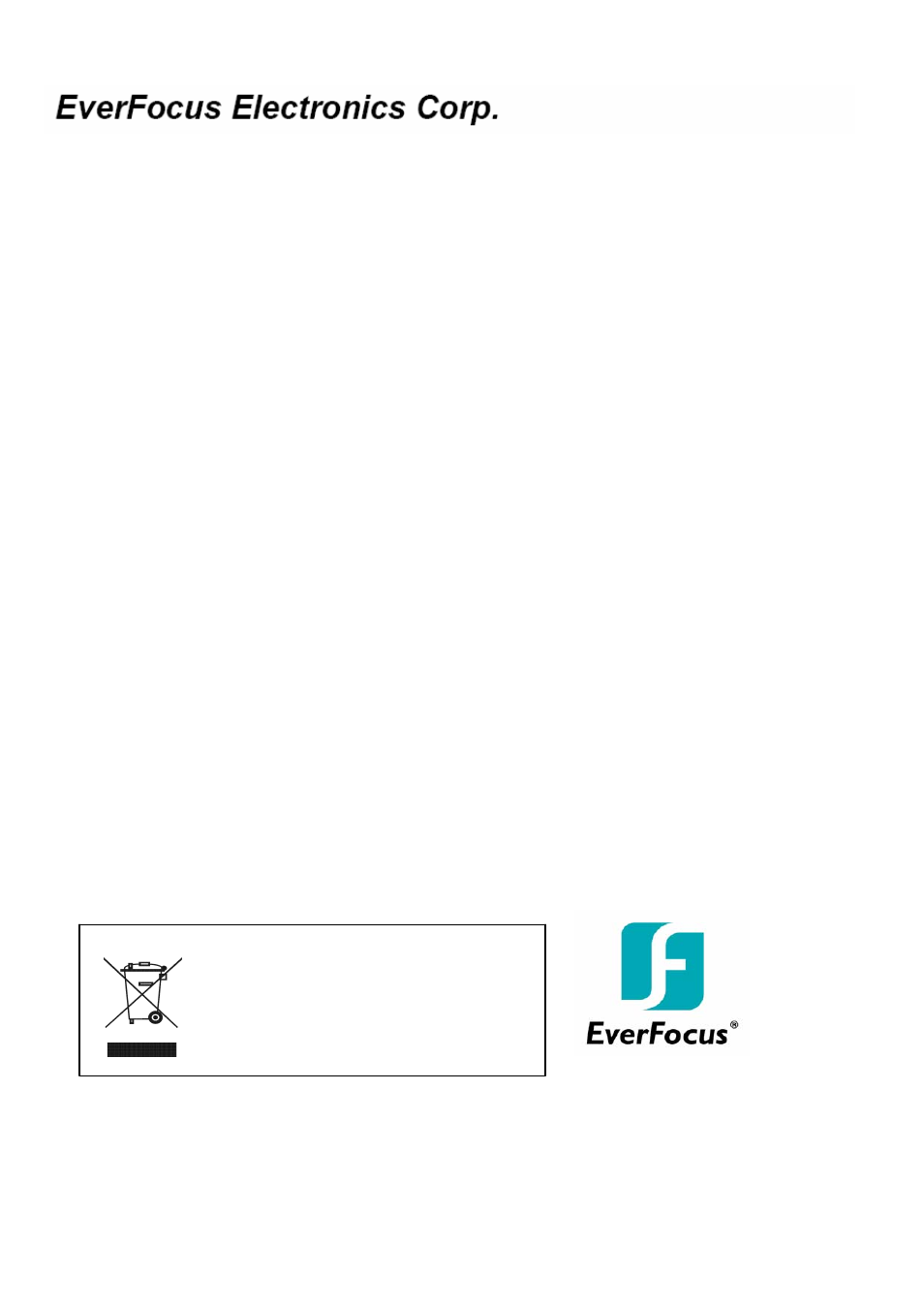 EverFocus EZ180 User Manual | Page 13 / 13