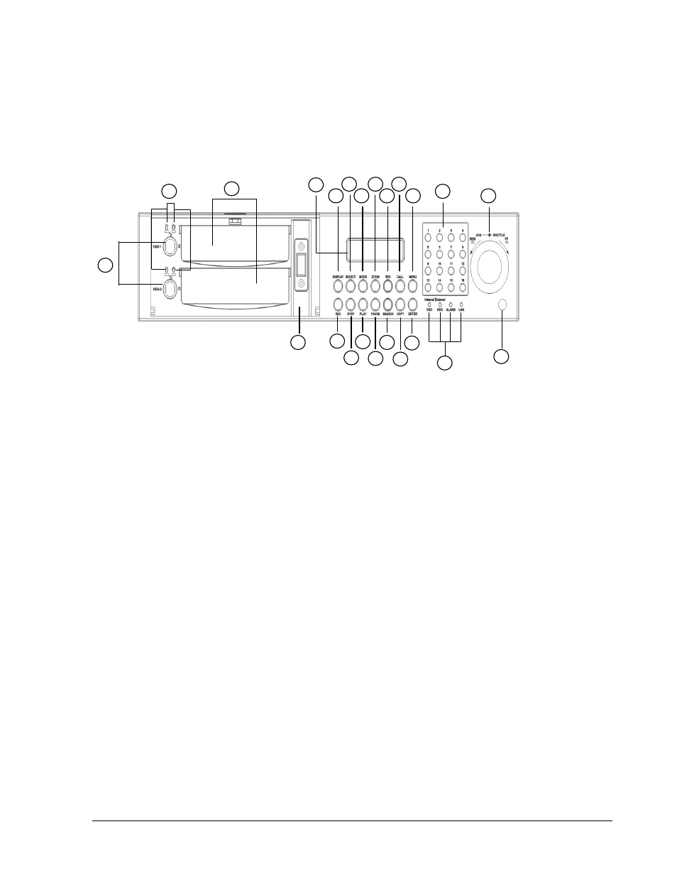 3 front panel keypads, Keys | EverFocus EDSR 110 User Manual | Page 14 / 162