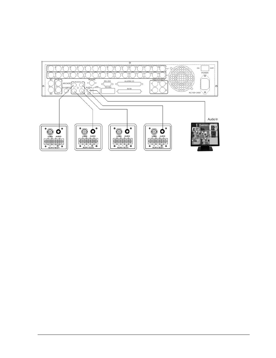 2 audio connection installation | EverFocus EDSR 110 User Manual | Page 26 / 162