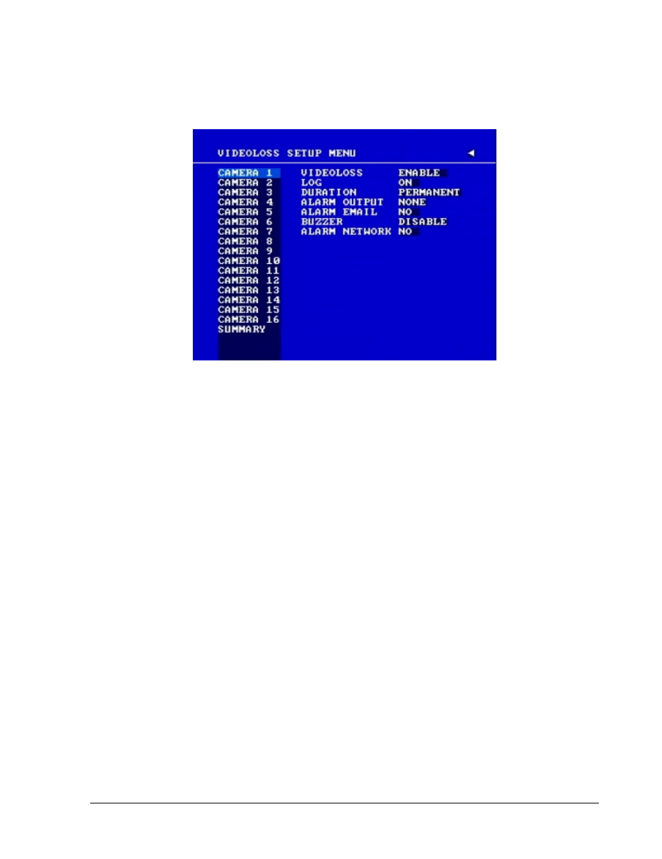 6 videoloss setup menu | EverFocus EDSR 110 User Manual | Page 51 / 162