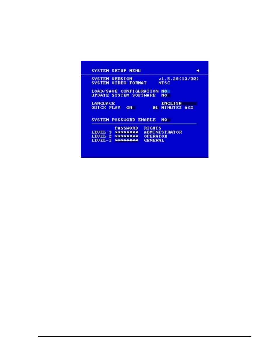 12 system setup menu | EverFocus EDSR 110 User Manual | Page 73 / 162