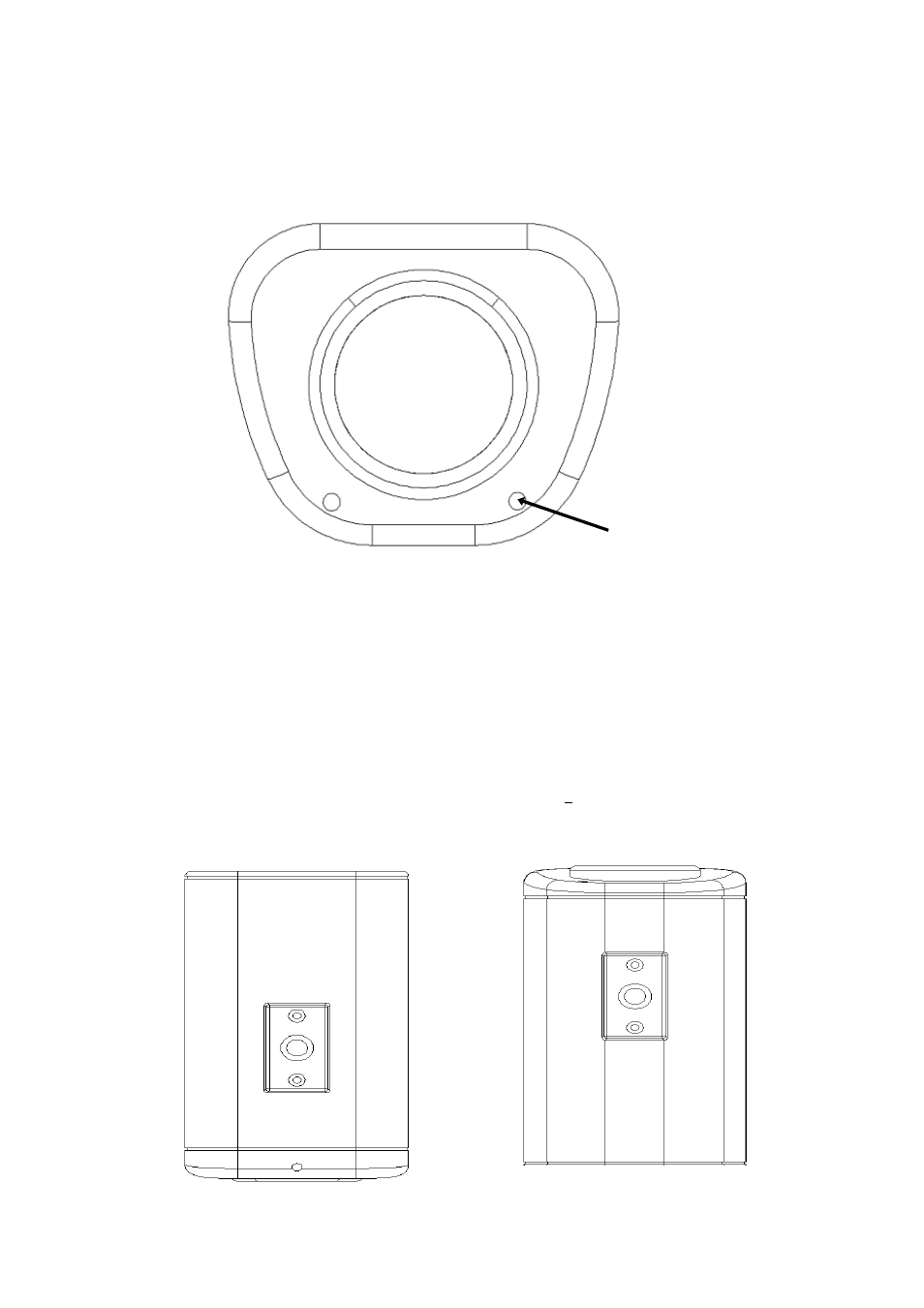 Names and functions of parts, 1 front panel, 2 top/bottom mounting | EverFocus FULL HD-CCTV CAMERA EQH5200 User Manual | Page 5 / 15