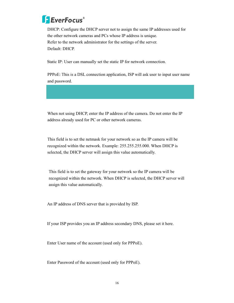 EverFocus EAN900 User Manual | Page 16 / 44