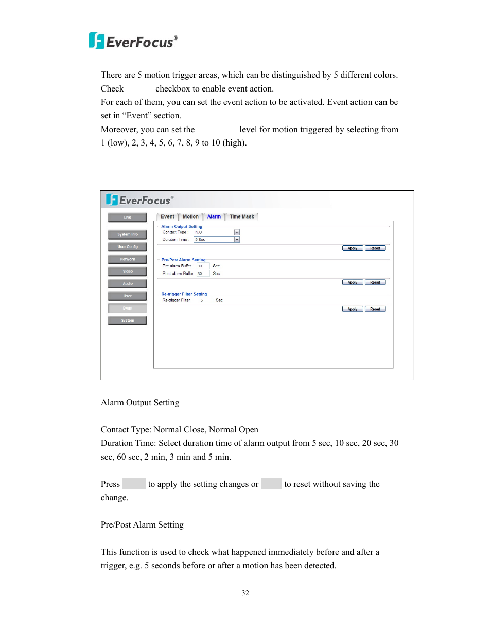 EverFocus EAN900 User Manual | Page 32 / 44