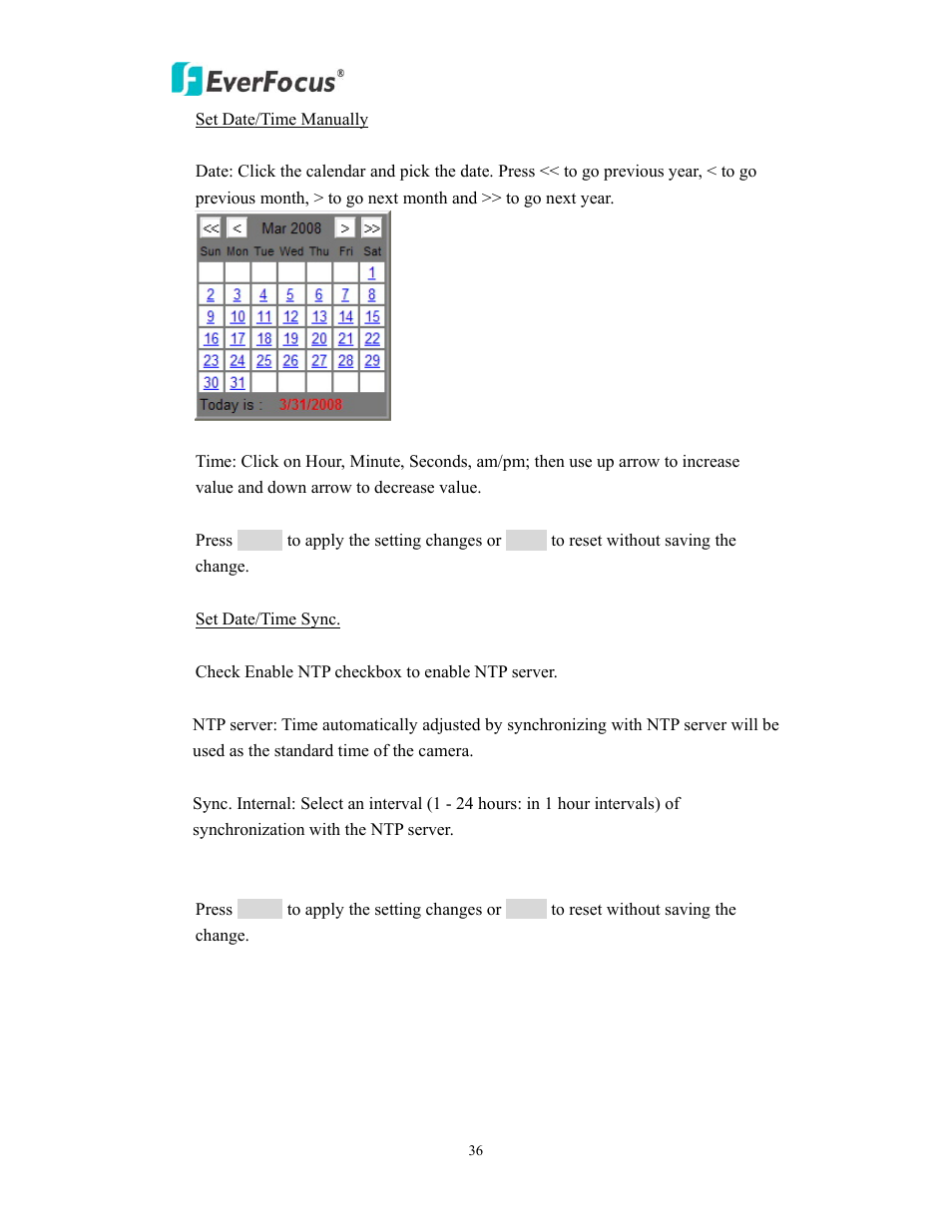 EverFocus EAN900 User Manual | Page 36 / 44