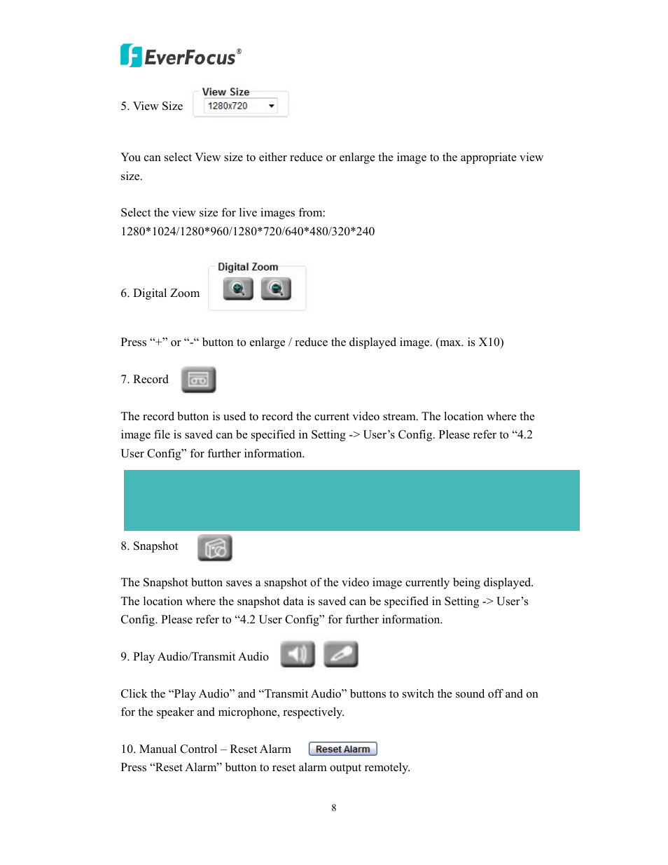 EverFocus EAN900 User Manual | Page 8 / 44