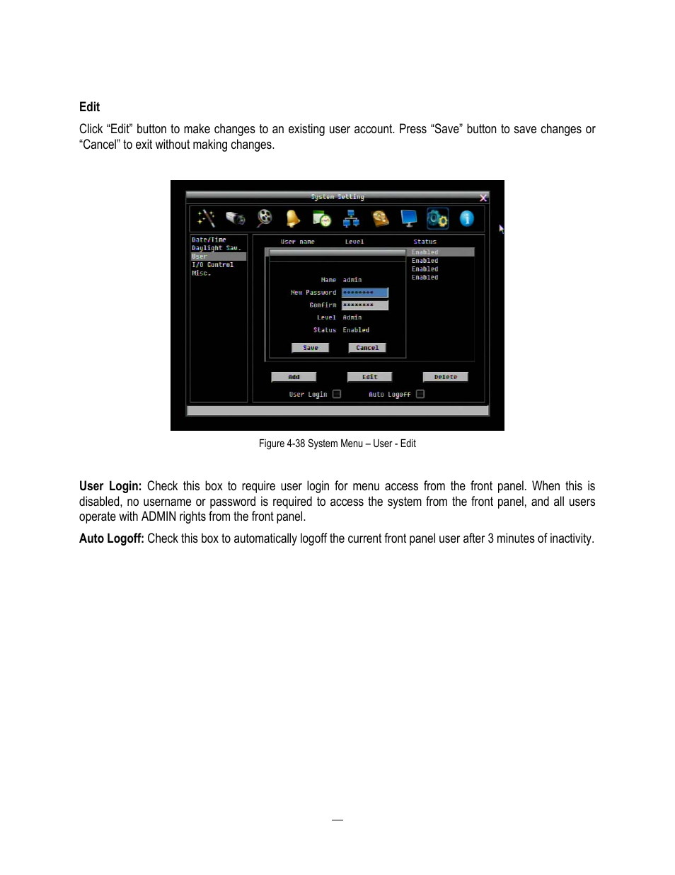 EverFocus ENDEAVOR 22HH1144 User Manual | Page 103 / 149