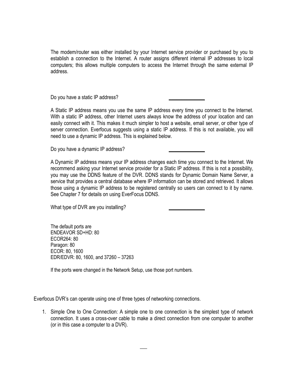 6 what is your network setup, Hat is your, Etwork | Etup | EverFocus ENDEAVOR 22HH1144 User Manual | Page 113 / 149