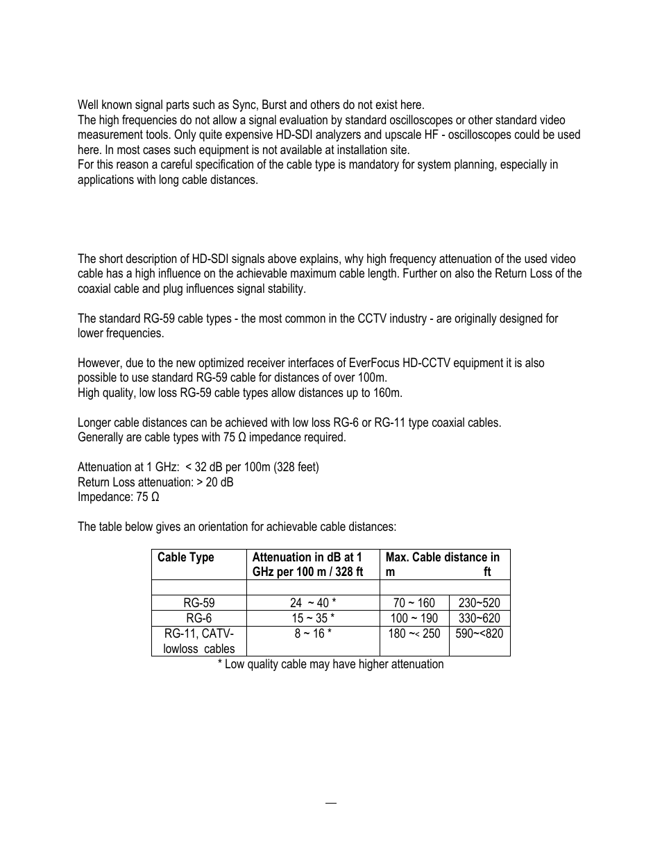 3 cable types, Cable types | EverFocus ENDEAVOR 22HH1144 User Manual | Page 21 / 149