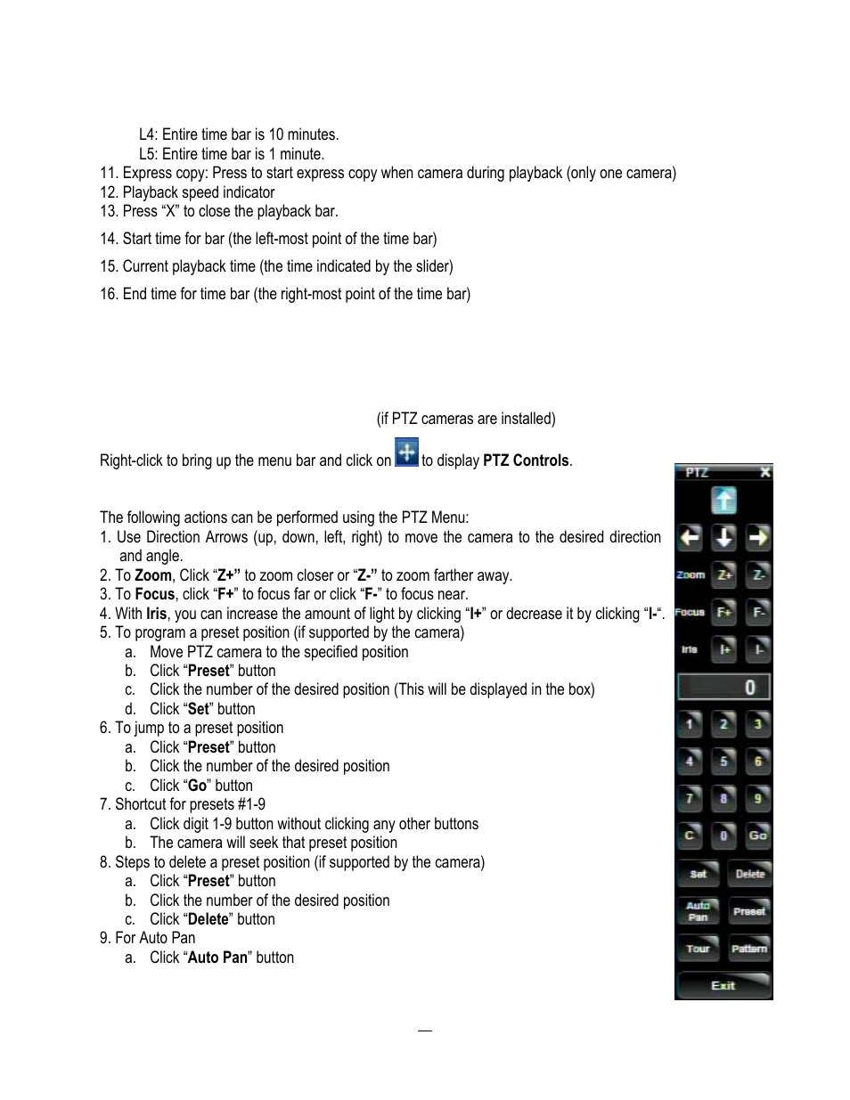 6 ptz, General ptz control (if ptz cameras are installed) | EverFocus ENDEAVOR 22HH1144 User Manual | Page 40 / 149