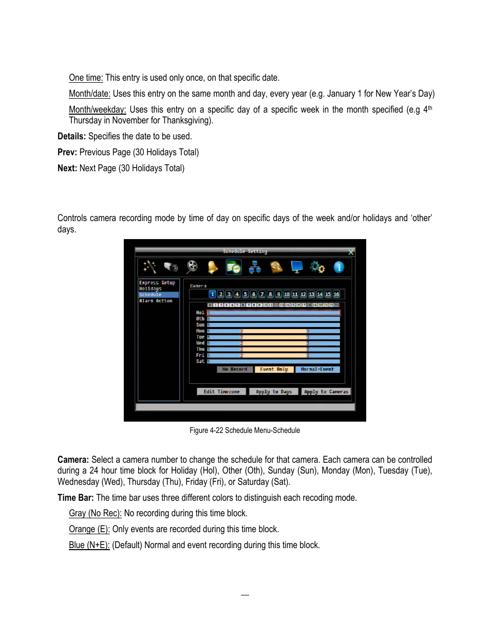 3 schedule, Schedule | EverFocus ENDEAVOR 22HH1144 User Manual | Page 80 / 149