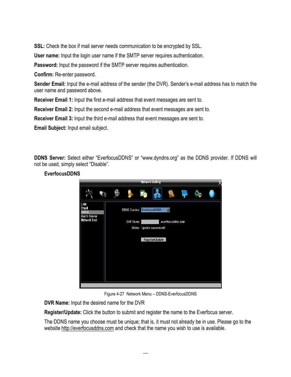 3 ddns, Ddns, Ddns for more details) | EverFocus ENDEAVOR 22HH1144 User Manual | Page 92 / 149