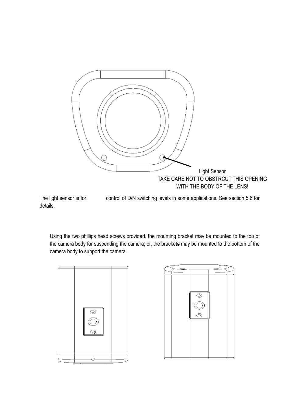 Names and functions of parts, 1 front panel, 2 top/bottom mounting | EverFocus EQ610 User Manual | Page 6 / 26