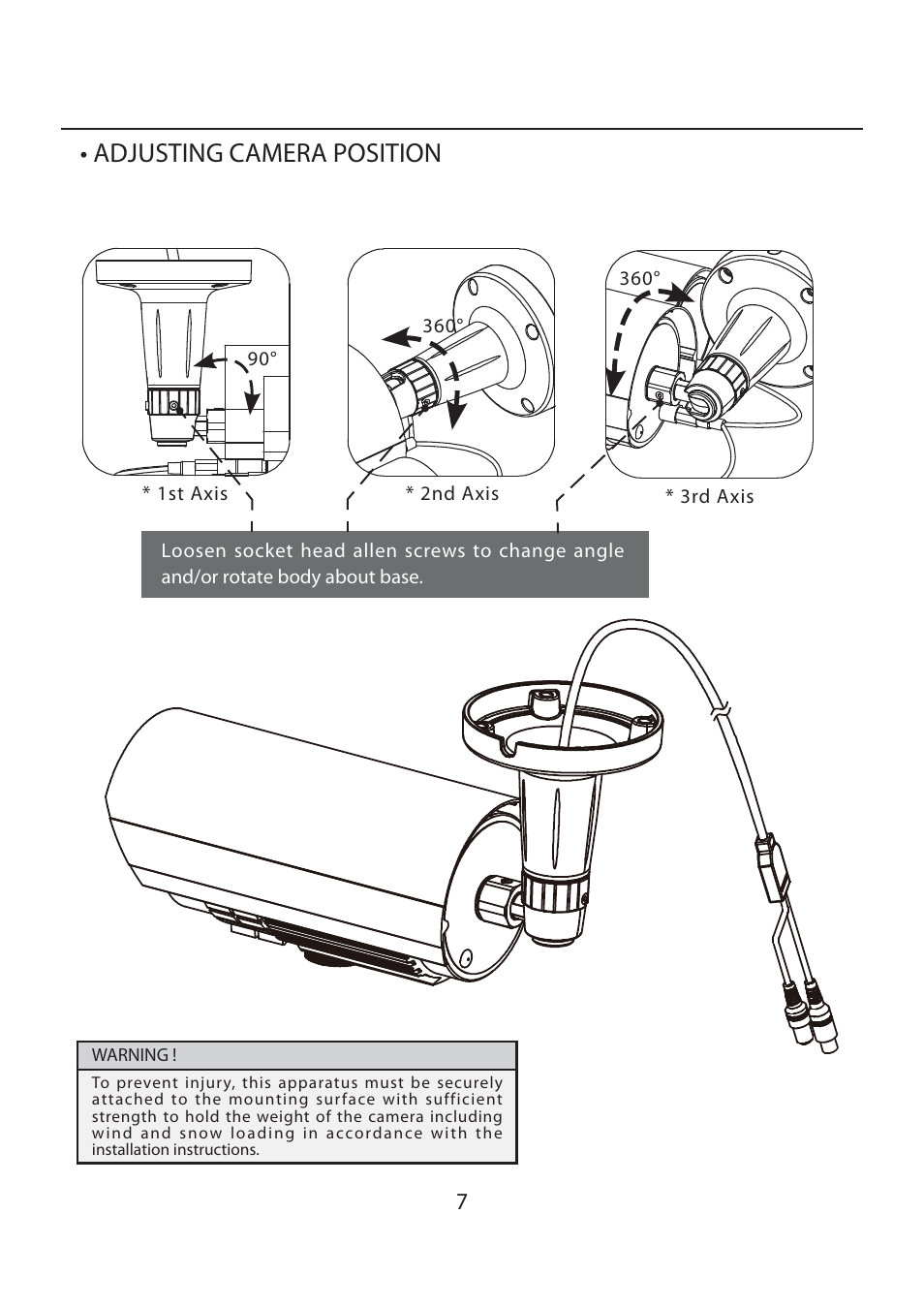 Adjusting camera position | EverFocus EZ-PLATECAM2 User Manual | Page 7 / 19