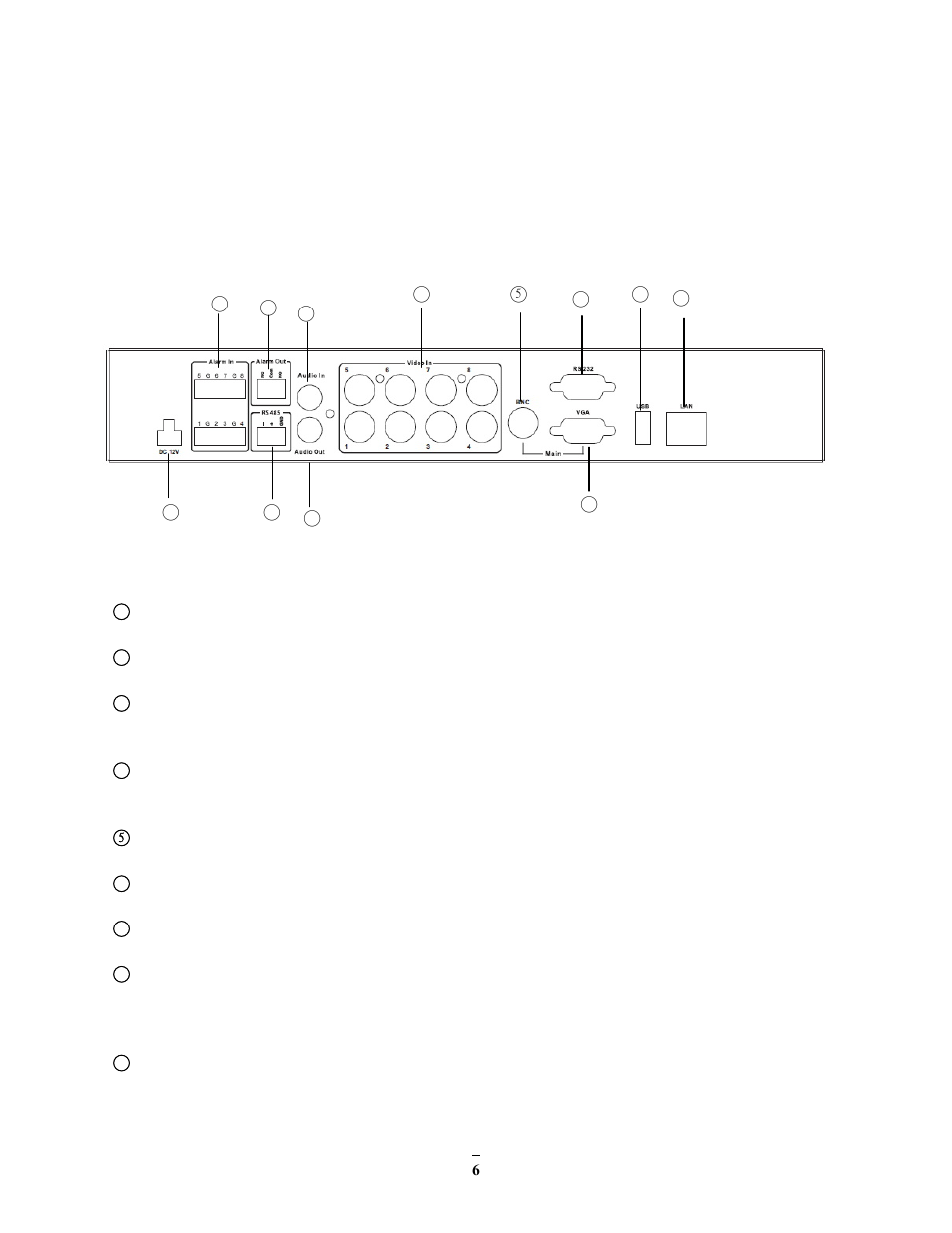 5 rear panel, 5 rear, Panel | EverFocus ECOR264-D2 User Manual | Page 14 / 138