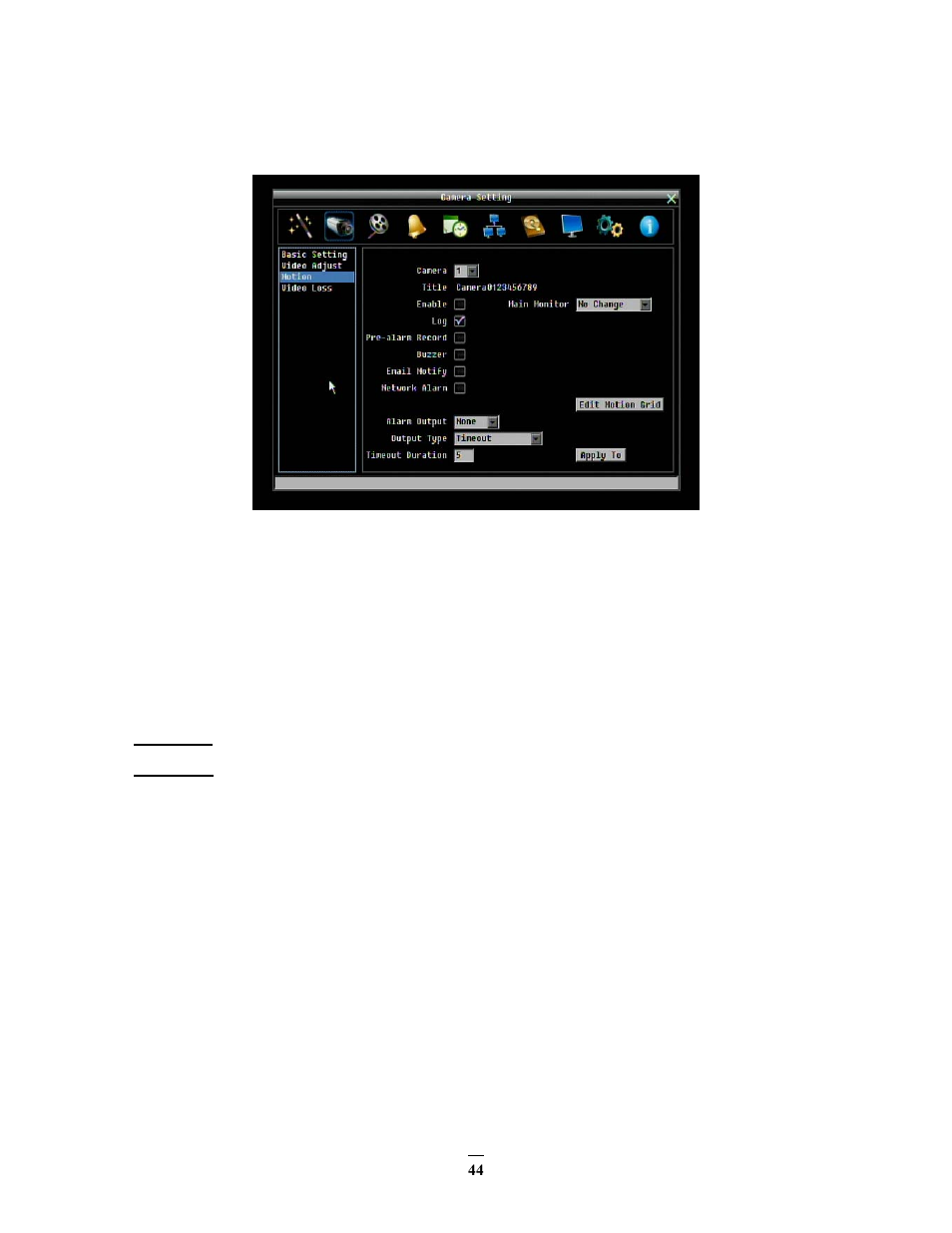3 motion, Motion | EverFocus ECOR264-D2 User Manual | Page 52 / 138
