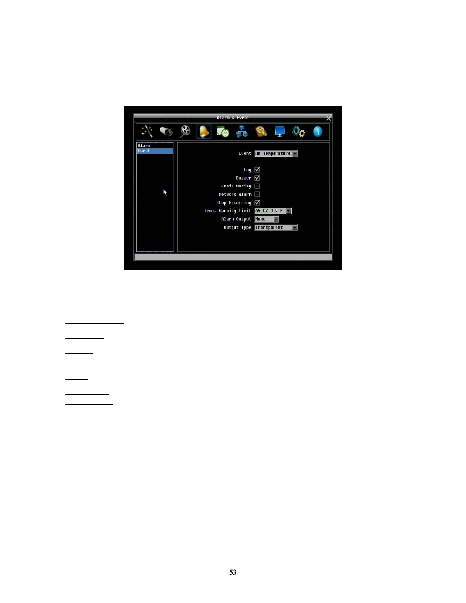 2 event, Event | EverFocus ECOR264-D2 User Manual | Page 61 / 138