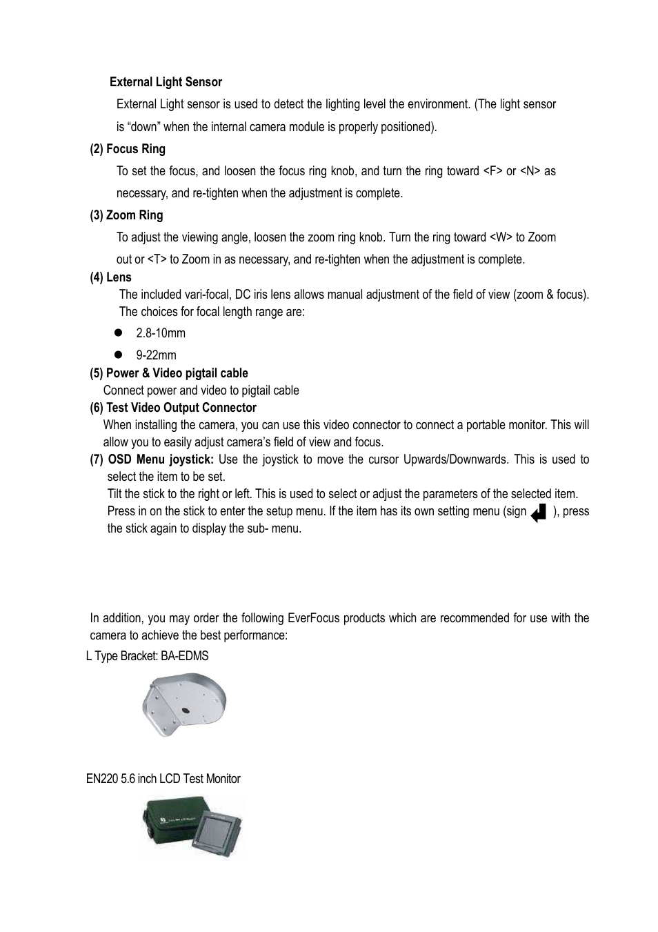 EverFocus ED610 User Manual | Page 10 / 32