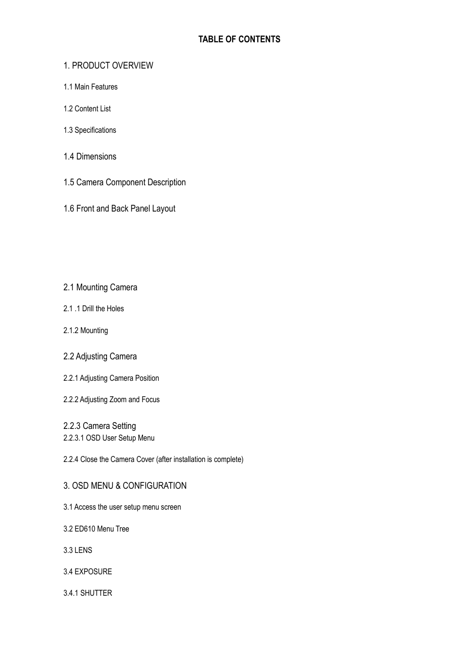EverFocus ED610 User Manual | Page 2 / 32