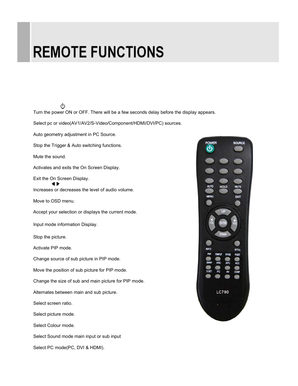 C. remote controller (option) | EverFocus EN-7519C User Manual | Page 10 / 46