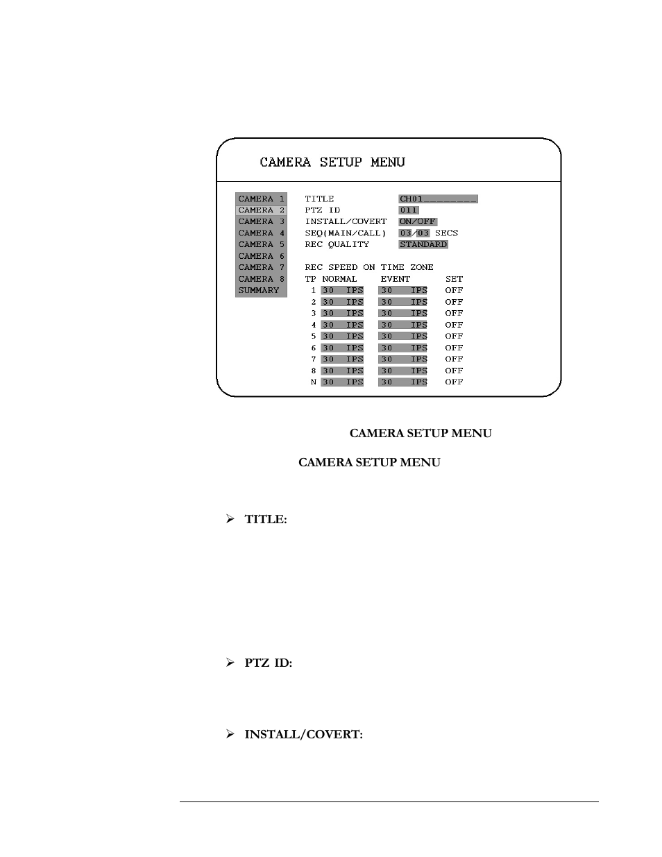 2 camera setup menu | EverFocus EDR410H User Manual | Page 27 / 134