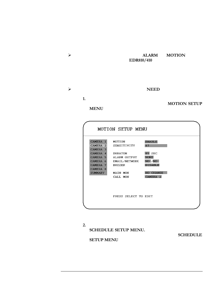 3 event recording setup | EverFocus EDR410H User Manual | Page 68 / 134